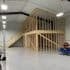 Framing work showing structural construction expertise