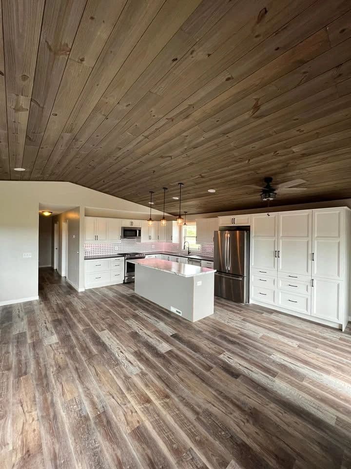 Kitchen remodeling project featuring modern design