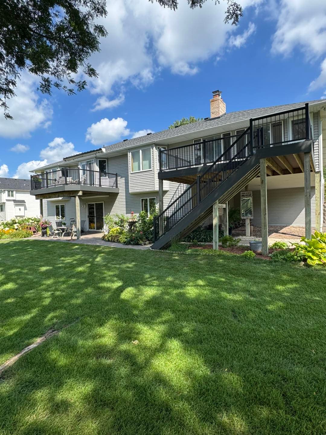 Multi-level deck and stair system